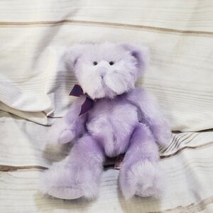 Russ Teddy Bear Aphrodite Purple Love Foot Fuzzy 10 Inch 4968